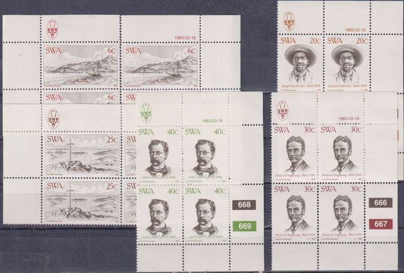 Stamps SWA 1983 The 100th Anniversary of Foundation of Luderitz