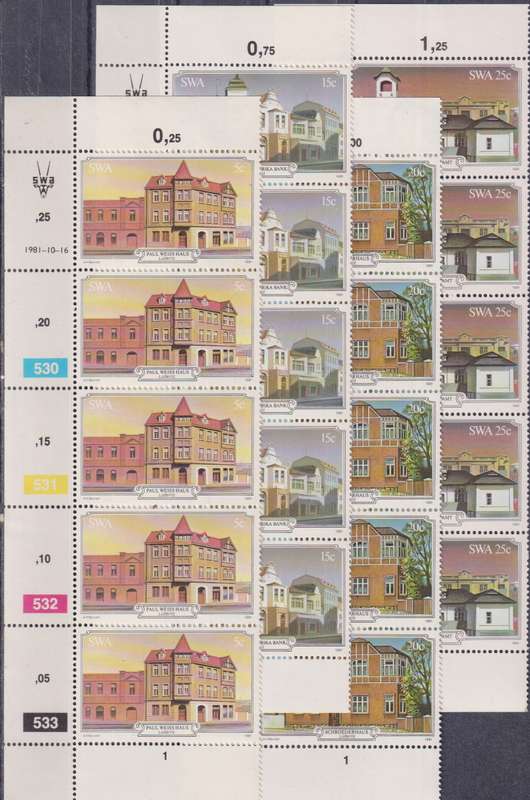 Stamps SWA 1981 Historic Buildings of Luderitz