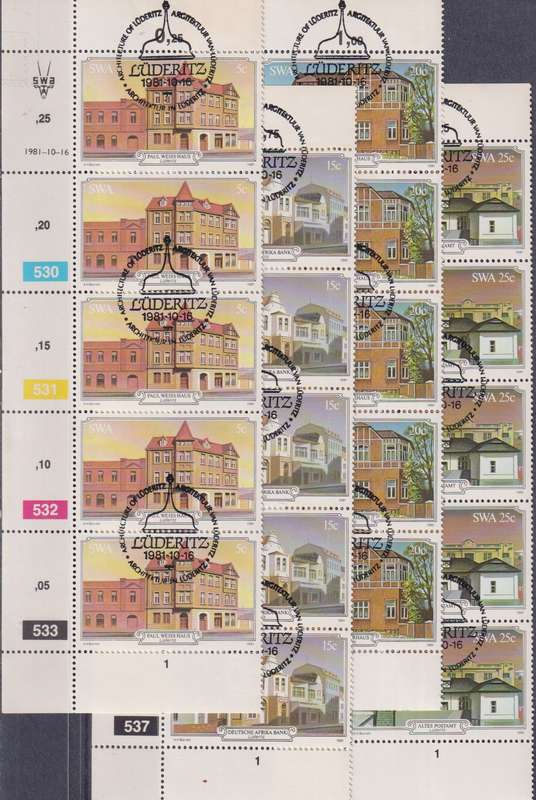 Stamps SWA 1981 Historic Buildings of Luderitz