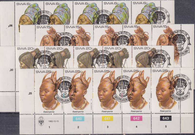 Stamps SWA 1982 Female Headdresses