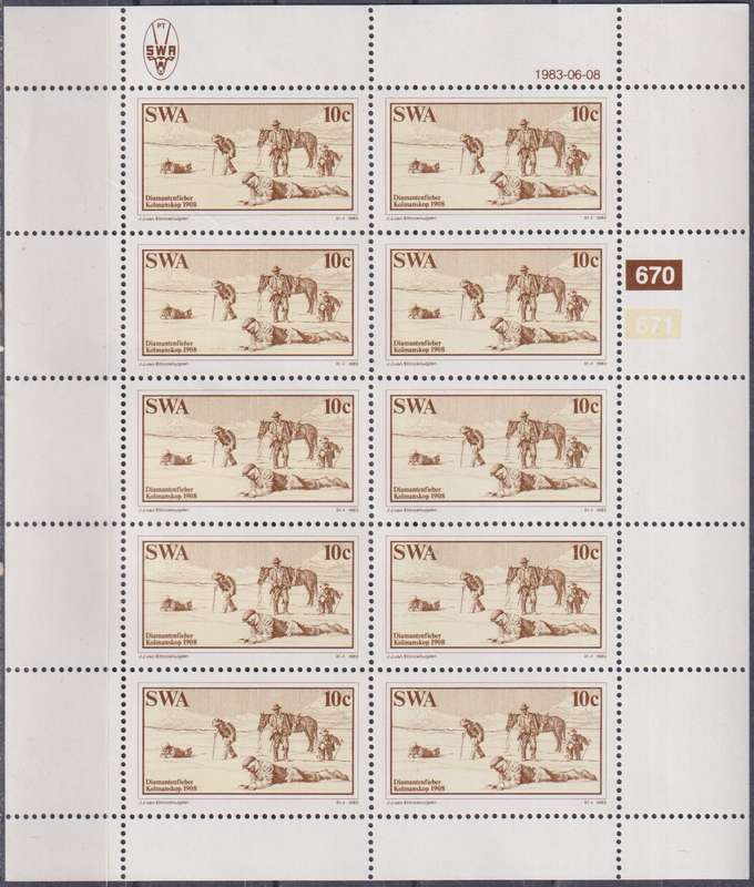 Stamps SWA 1983 Diamond Findings in Luderitz