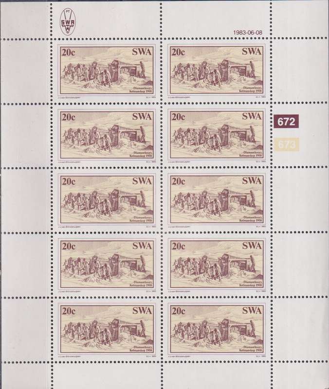 Stamps SWA 1983 Diamond Findings in Luderitz