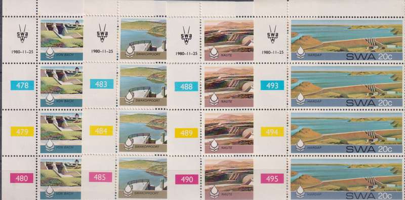 Stamps SWA 1980 Dams