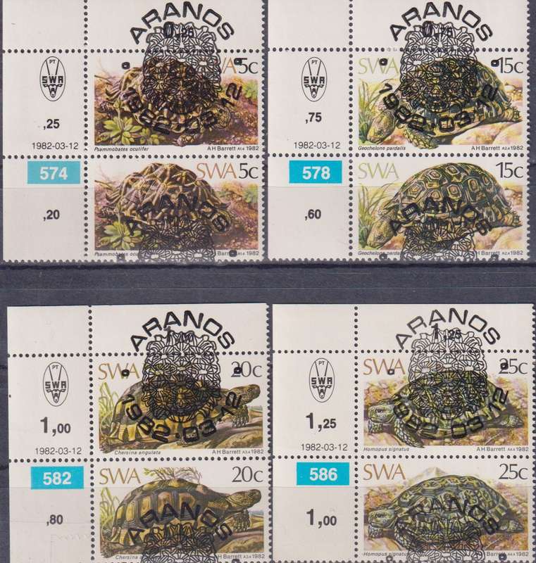 Stamps SWA 1982 Tortoises