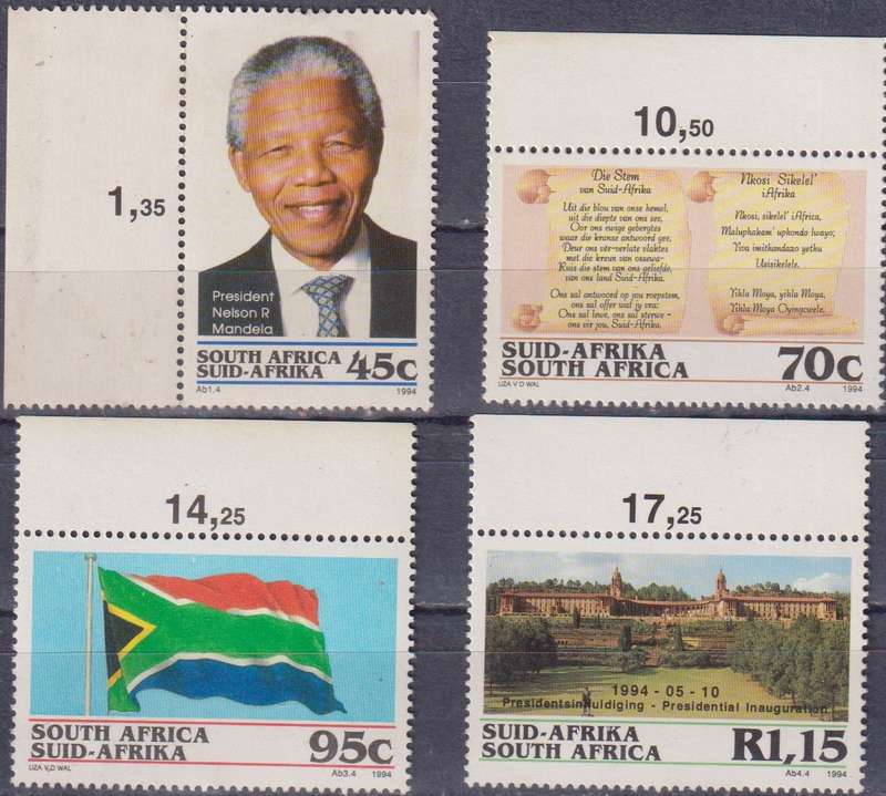 Stamps RSA 1994 Inauguration of President Nelson Mandela