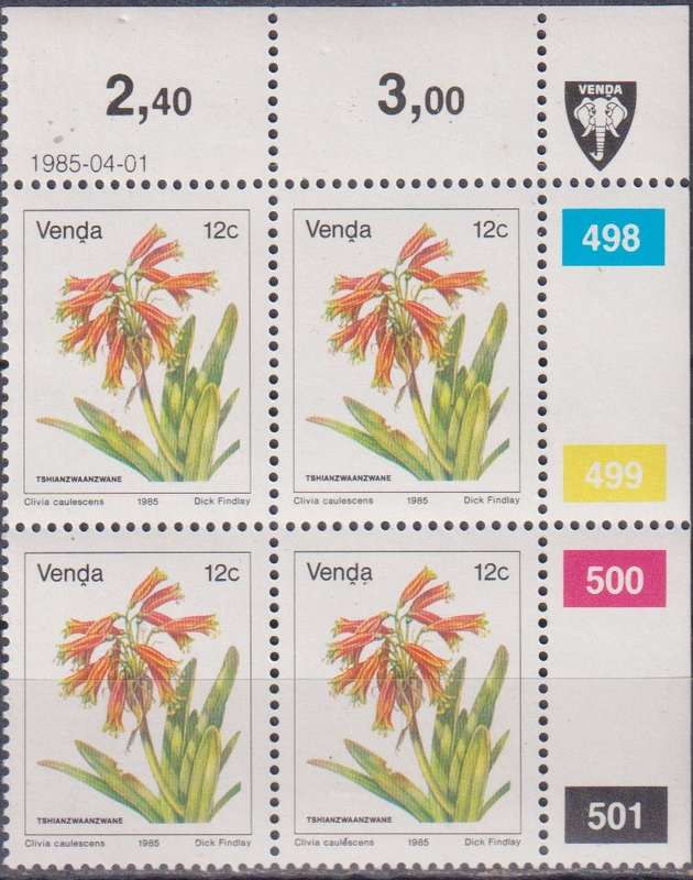 Stamps Venda 1985 Flowers