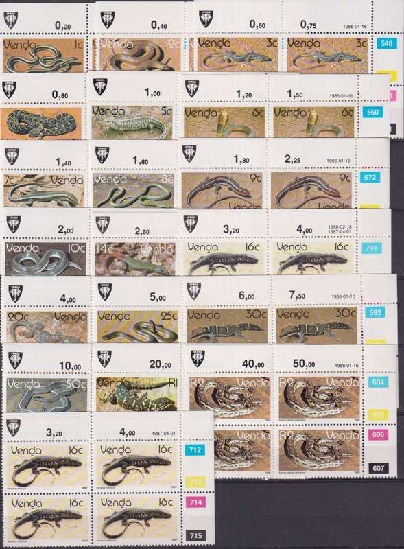 Stamps Venda Reptiles