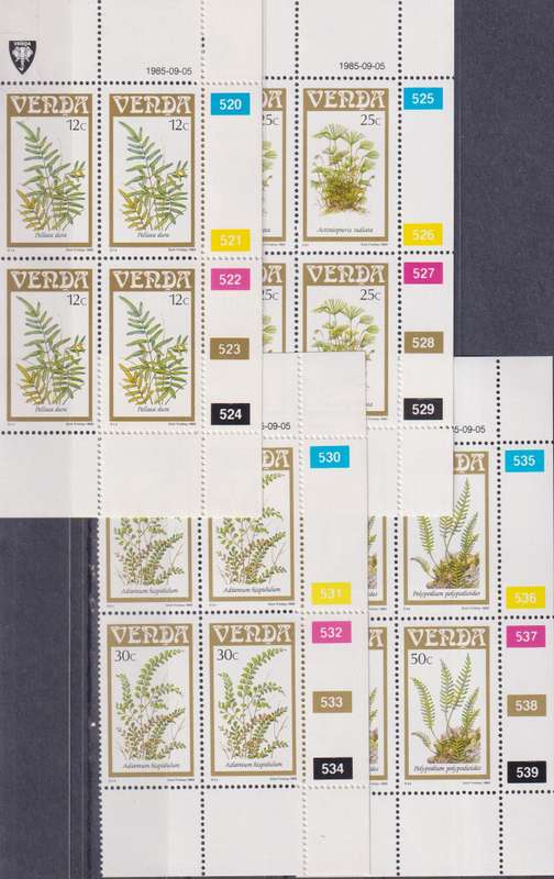Stamps Venda 1985 Ferns