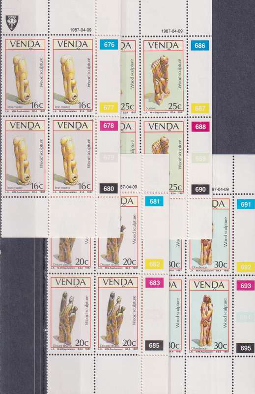 Stamps Venda 1987 Wood Sculptures