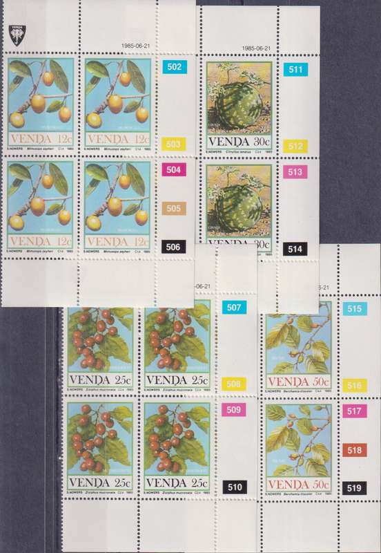 Stamps Venda 1985 Fruits