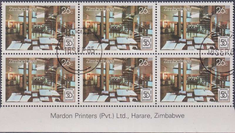 Stamp Control Blocks Zimbabwe