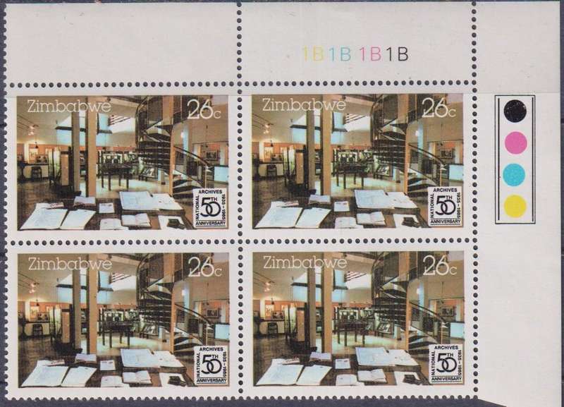Stamp Control Blocks Zimbabwe