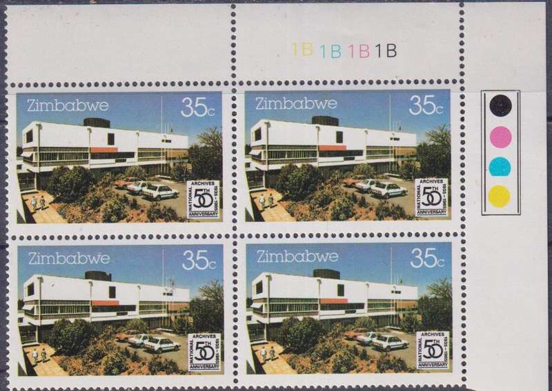 Stamp Control Blocks Zimbabwe