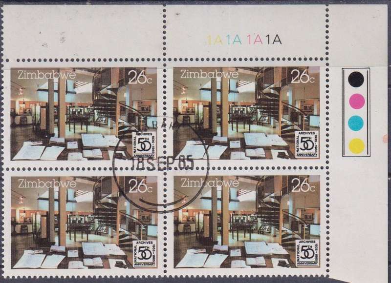 Stamp Control Blocks Zimbabwe