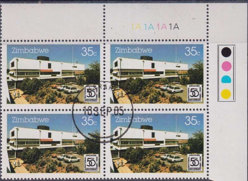 Stamp Control Blocks Zimbabwe