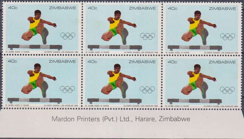 Stamp Control Blocks Zimbabwe