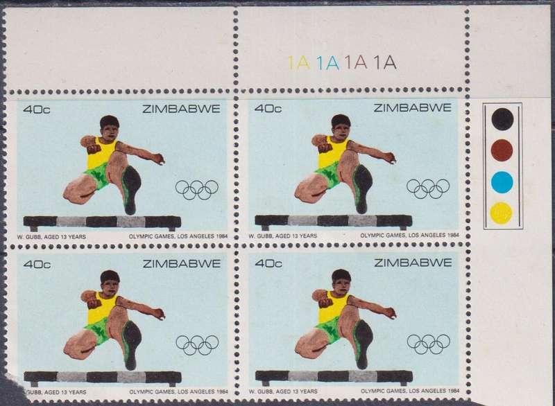 Stamp Control Blocks Zimbabwe