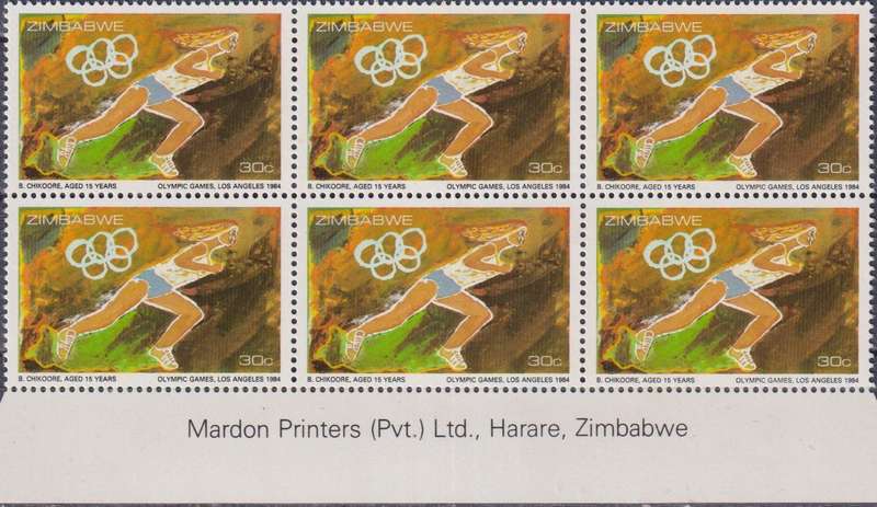 Stamp Control Blocks Zimbabwe