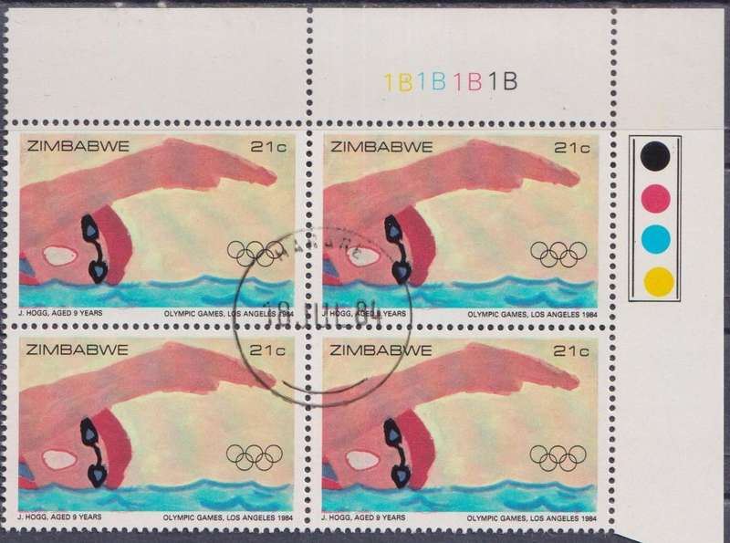 Stamp Control Blocks Zimbabwe