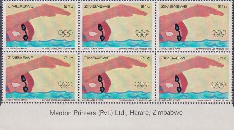 Stamp Control Blocks Zimbabwe