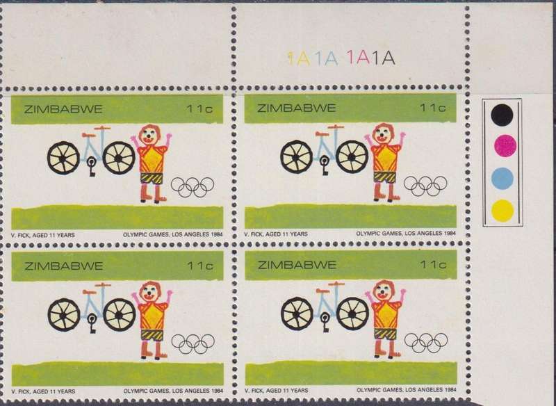 Stamp Control Blocks Zimbabwe