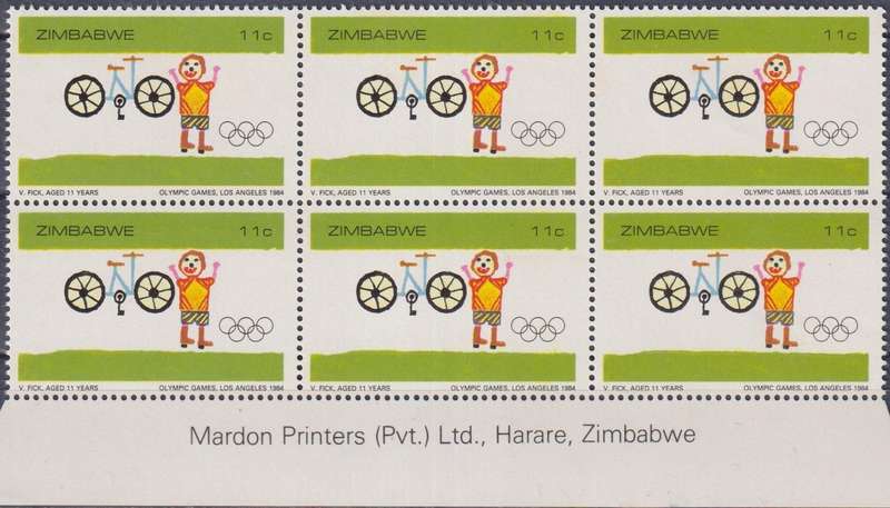 Stamp Control Blocks Zimbabwe