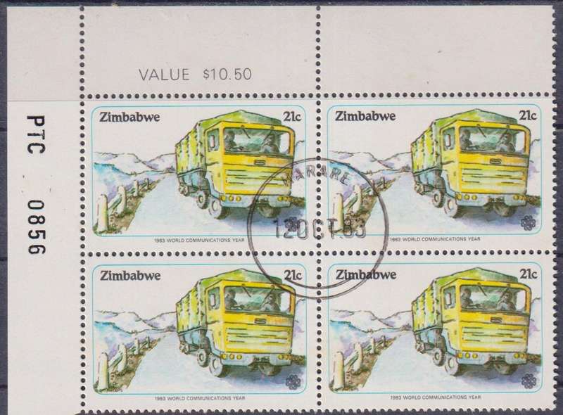 Stamp Control Blocks Zimbabwe