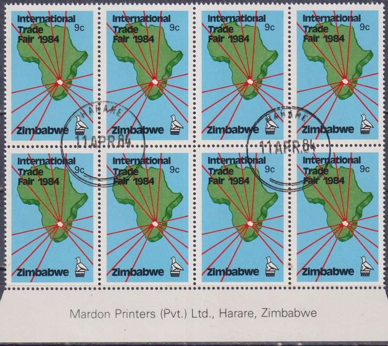 Stamp Control Blocks Zimbabwe