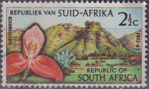 Stamps RSA 1963 The 50th Anniversary of Kirstenbosch Botanic Gardens, Cape Town