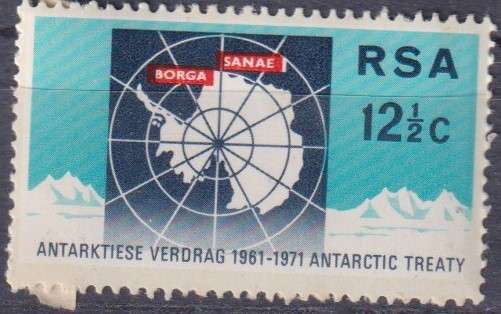 Stamps RSA 1971 The 10th Anniversary of Antarctic Treaty