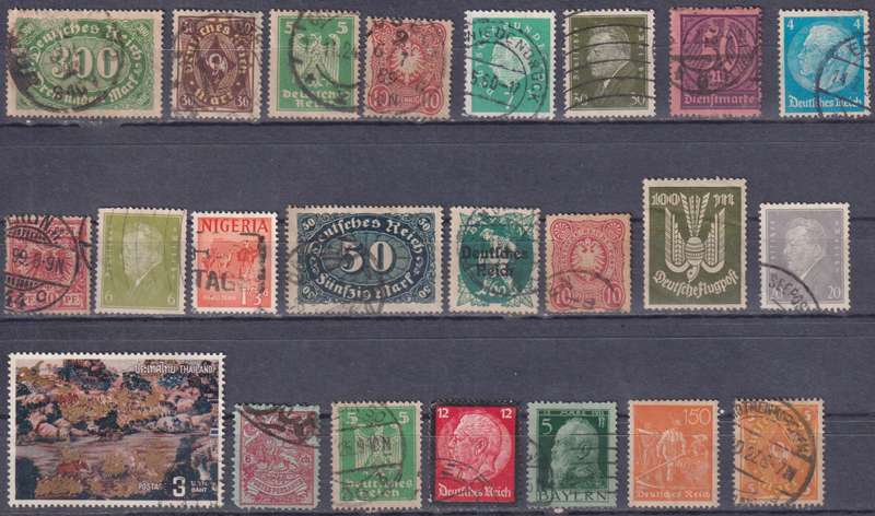 Stamps mixed world card