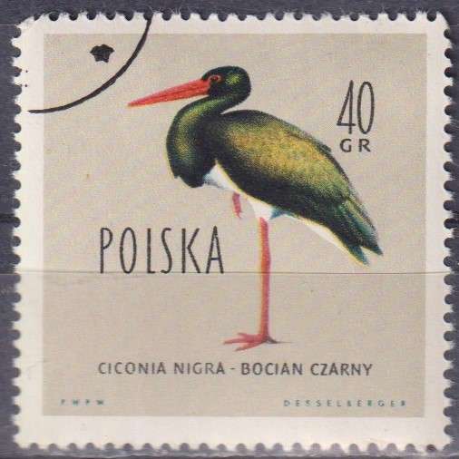 Stamps Thematic Birds Poland