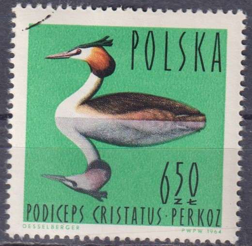 Stamps Thematic Birds Poland
