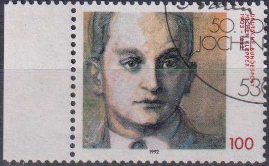 Stamps Germany 1992 The 50th Anniversary of the Death of Jochen Klepper, Writer