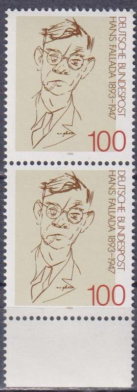 Stamps Germany 1993 The 100th Anniversary of the Birth of Hans Leip, Writer and Lithografic Artist