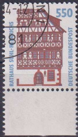 Stamps Germany 1994 The City Hall of Suhl-Heinrich