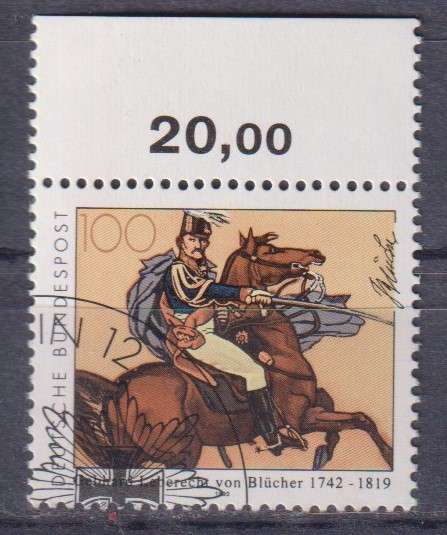 Stamps Germany 1992 The 250th Anniversary of Gebhard Leberecht von Blücher, Marshal