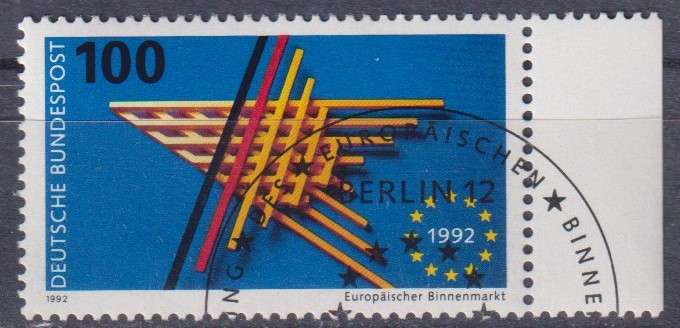 Stamps Germany 1992 The Inner Market of the European Union '92