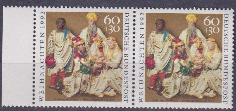 Stamps Germany 1992 Christmas Stamps