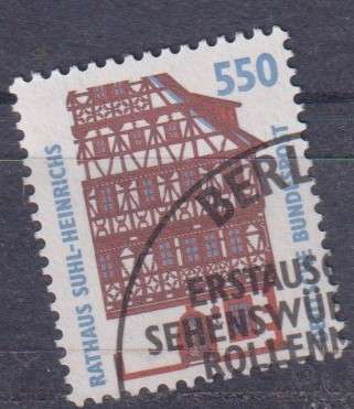 Stamps Germany 1994 The City Hall of Suhl-Heinrich