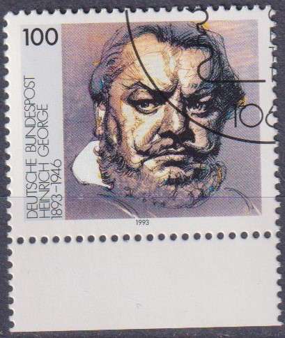 Stamps Germany 1993 The 100th Anniversary of the Birth of Heinrich George, Actor