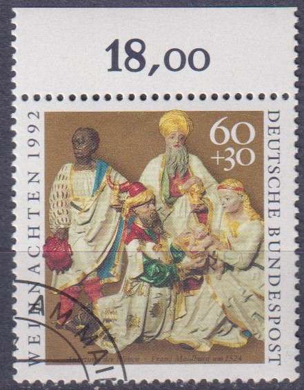 Stamps Germany 1992 Christmas Stamps