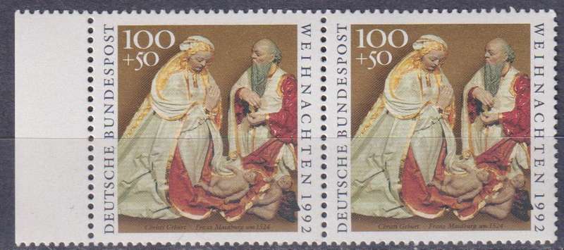 Stamps Germany 1992 Christmas Stamps