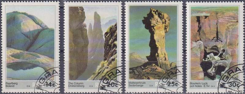 Stamps RSA 1986 Rock Formations