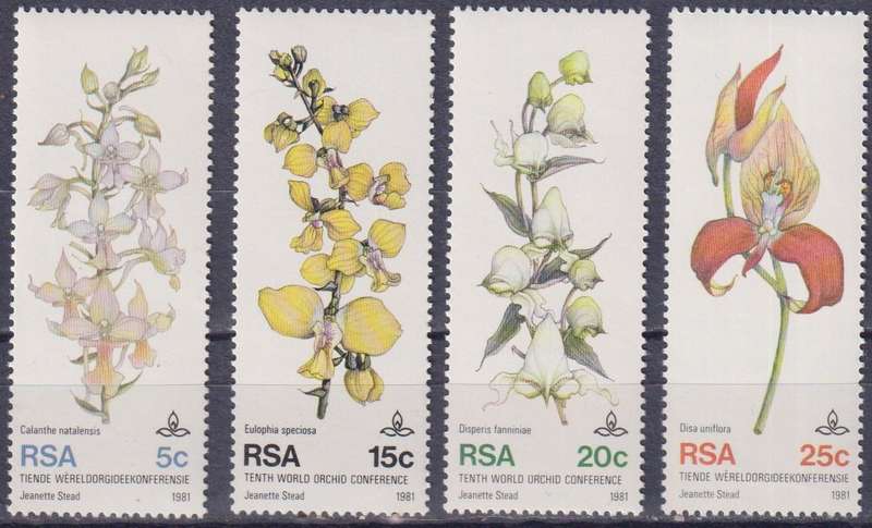 Stamps RSA 1981 The 10th World Orchid Conference, Durban
