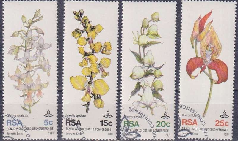 Stamps RSA 1981 The 10th World Orchid Conference, Durban