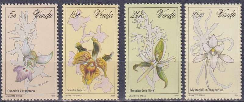 Stamps Venda 1981 Orchids