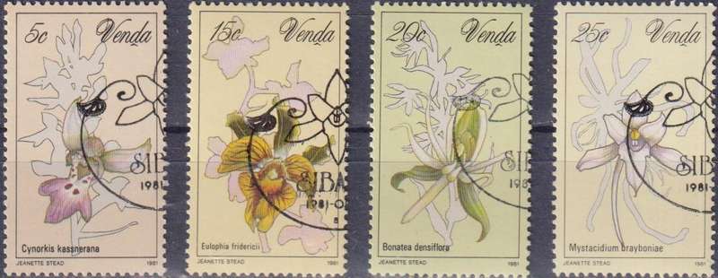 Stamps Venda 1981 Orchids