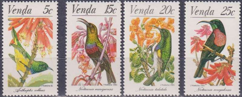 Stamps Venda 1981 Nectar Birds