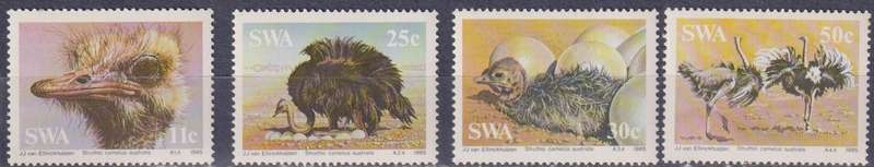 Stamps SWA  1985 South African Ostrich